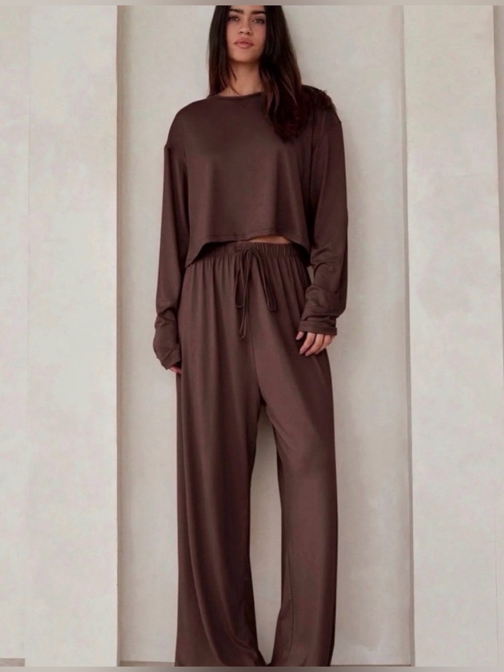 NWT Bumpsuit “The Cloud” Lounge Pants in Chocolate Size M